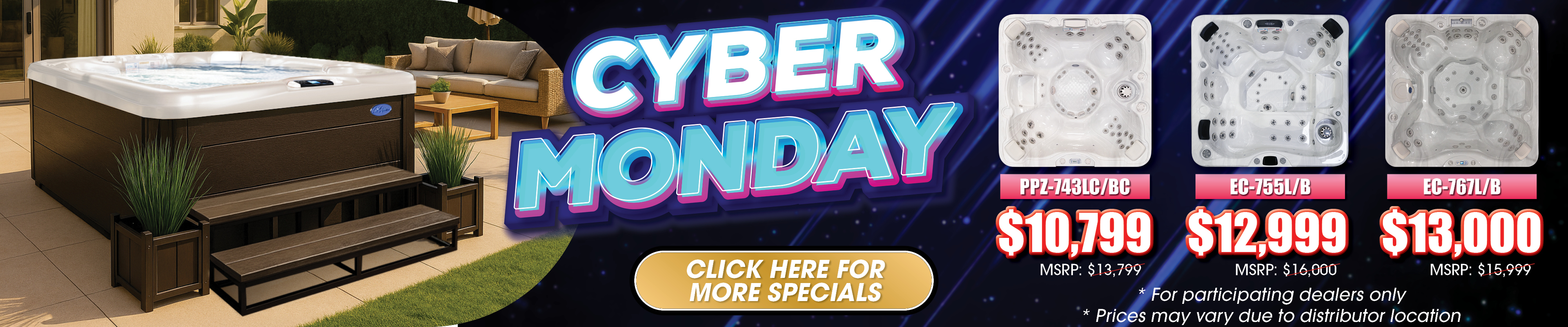 Calspas hot tub being used in a family setting - Abilene